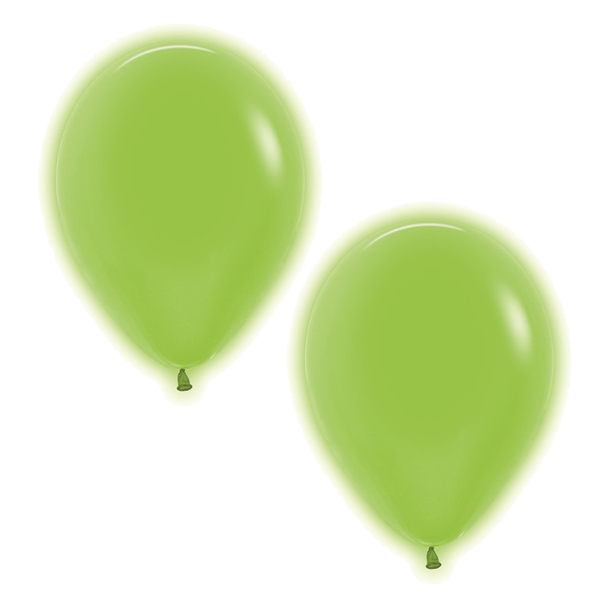 5" Neon Green Latex Balloons 50pk