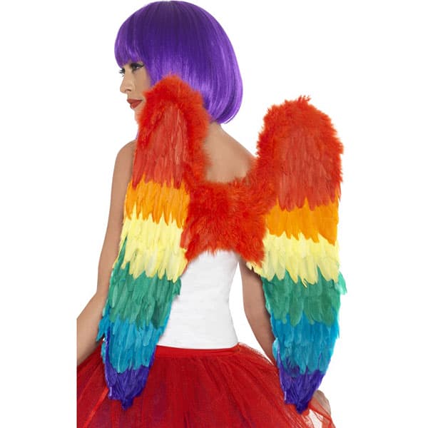 Rainbow Feather Wings