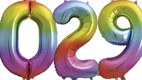 (image for) Rainbow Number Balloons