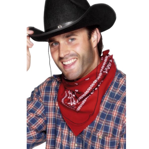 Red Cowboy Bandanna Neckerchief