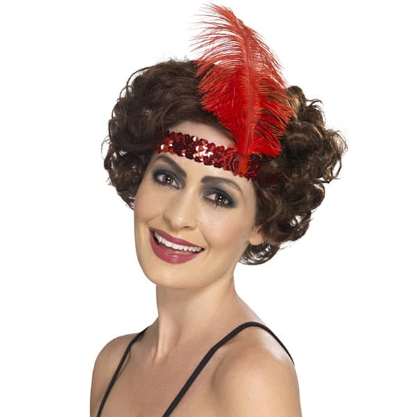 Red Flapper Headbands