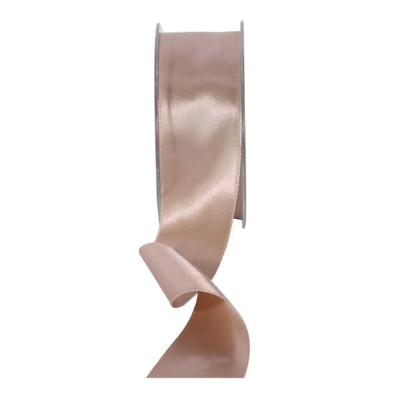 Beige Double Faced Satin Ribbon 38mm x 20m