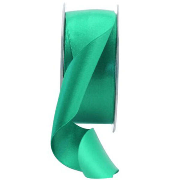 (image for) Emerald Green Double Faced Satin Ribbon 38mm x 20m