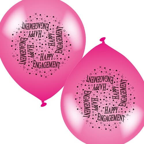(image for) 10" Engagement Latex Balloons 6 Packs Of 8