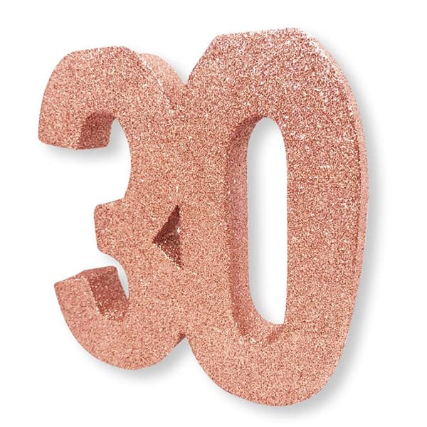 (image for) 30 Rose Gold Glitter Table Decoration