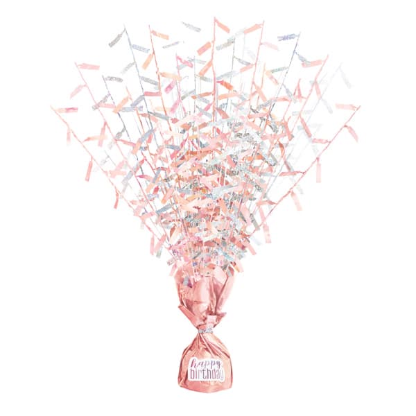 (image for) Rose Gold Glitz Balloon Weight Centrepiece