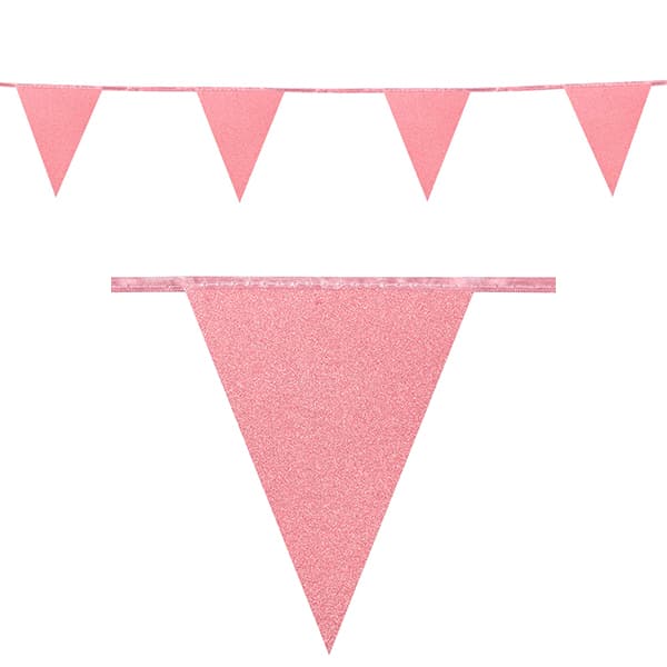 (image for) Rose Gold Glitter Party Bunting