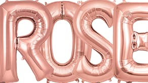 (image for) Rose Gold Large Letter Balloons