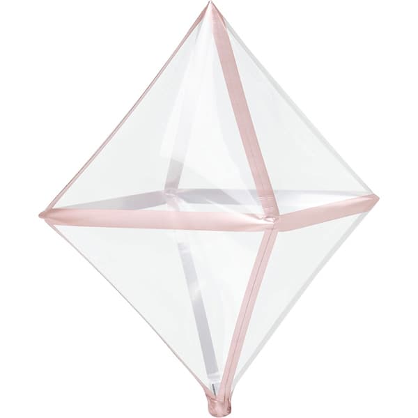 (image for) Rose Gold Trim Anglez Foil Balloons 3pk