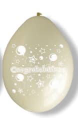 (image for) 10" Congratulations Latex Balloons 6 Packs Of 10