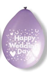 10" Wedding Latex Balloons 6 Packs Of 10