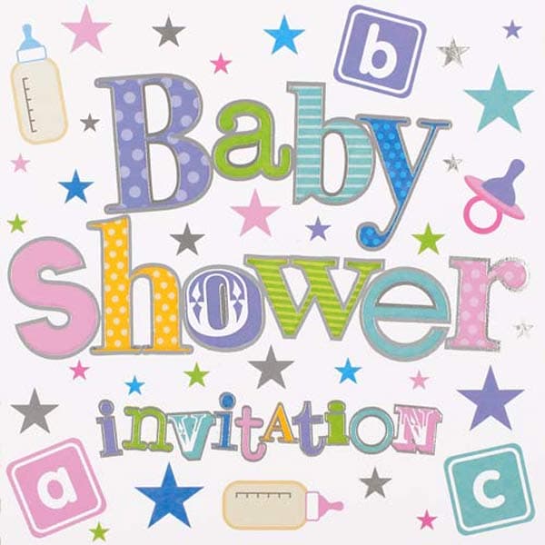 (image for) Baby Shower Invitation Cards 6pk