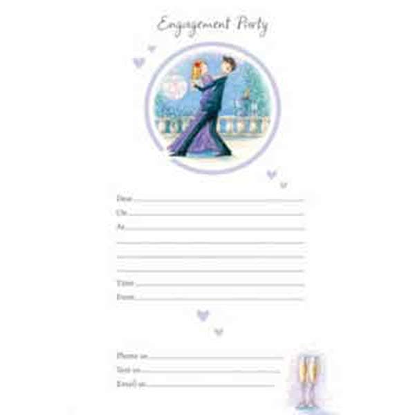 Lilac Engagement Party Invitations 20pk