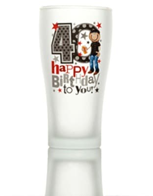 (image for) 40th Birthday Beer Glass
