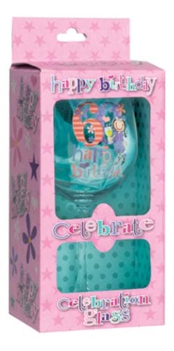 60th Large Wine Glass