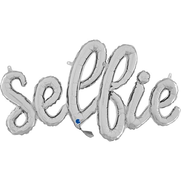 43" Selfie Script Air Fill Balloons