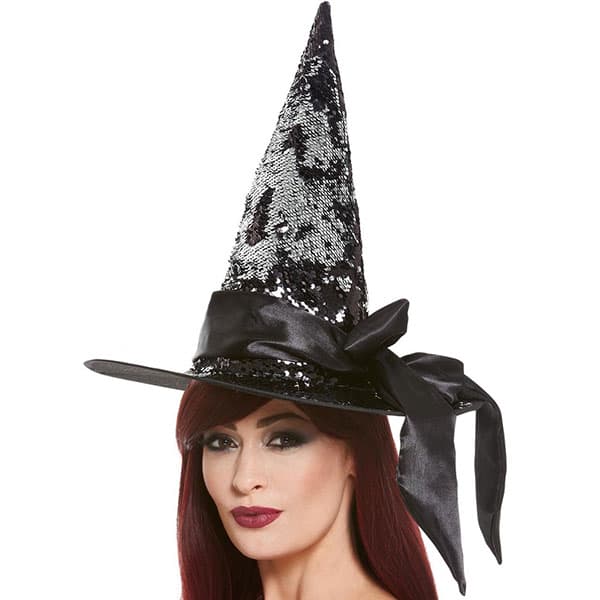 Deluxe Reversible Sequin Witch Hat