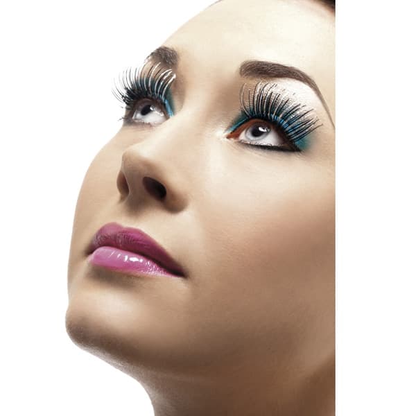 Silver And Black Holographic Eyelashes x6