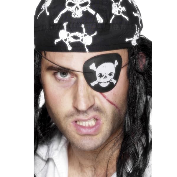 (image for) Black And White Pirate Eyepatch