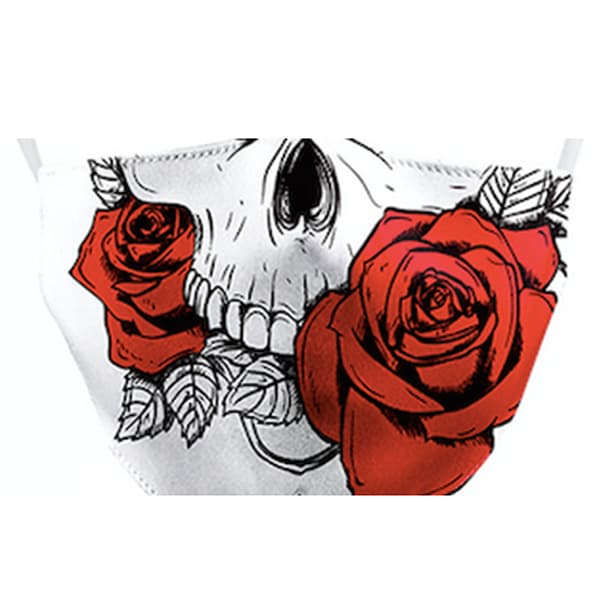 (image for) Skull & Roses Reusable Face Mask