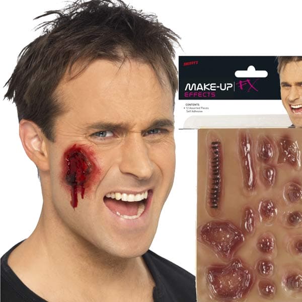 Skin Coloured Gory Wounds x12