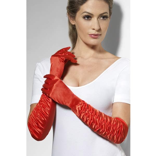 Long Red Temptress Gloves