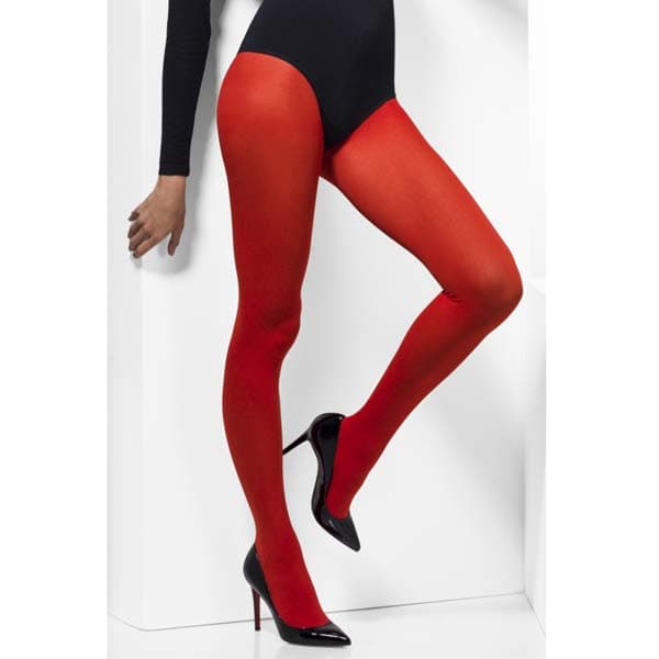 Red Opaque Tights
