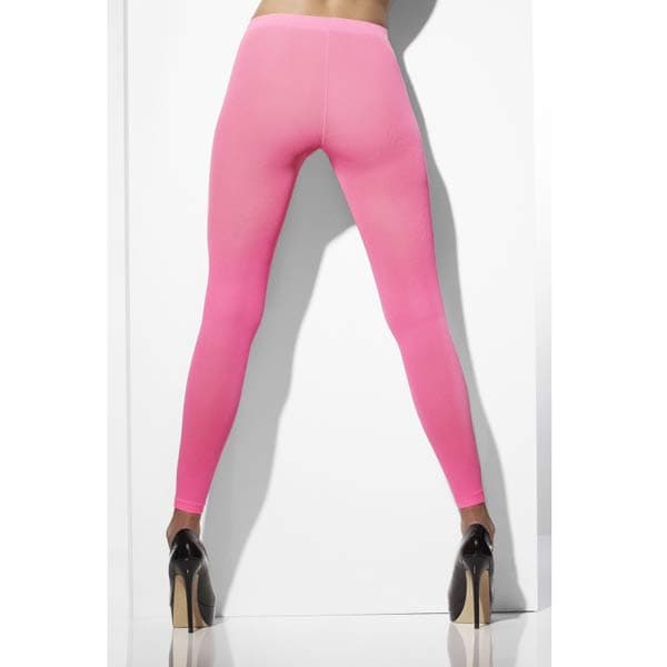 Neon Pink Footless Tights