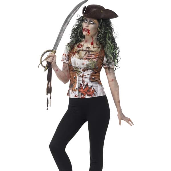 Zombie Pirate Wench T Shirt