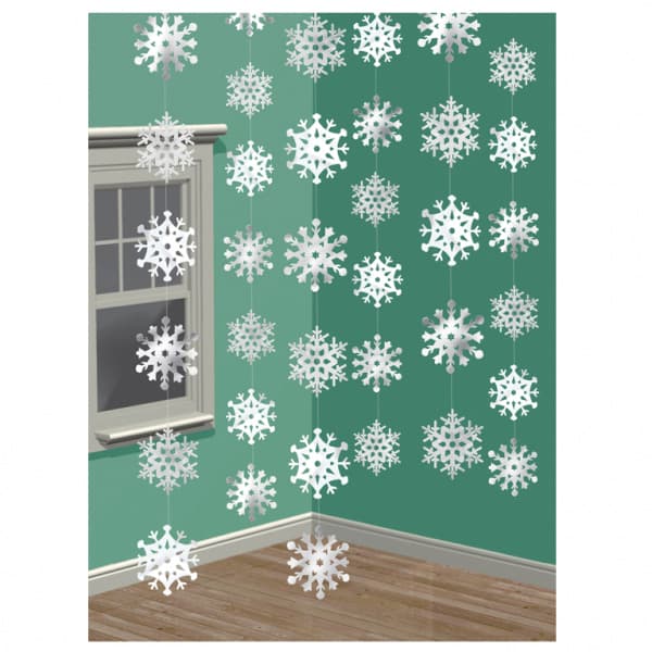 (image for) Snowflake String Decorations 6pk