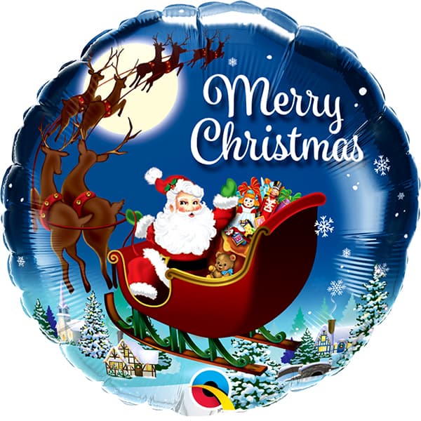 (image for) 18" Merry Christmas St Nick Foil Balloons