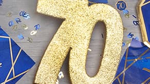 (image for) Glitter Table Decorations