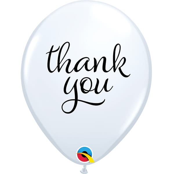 (image for) 11" Simply Thank You Latex Balloons 25pk