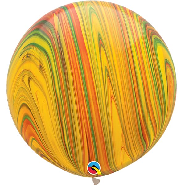 (image for) 30" Traditional Super Agate Latex Balloons 2pk