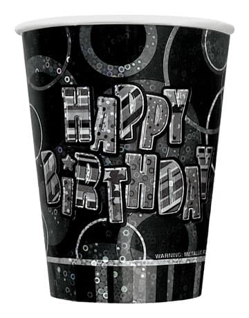 (image for) Happy Birthday Glitz Cups x8