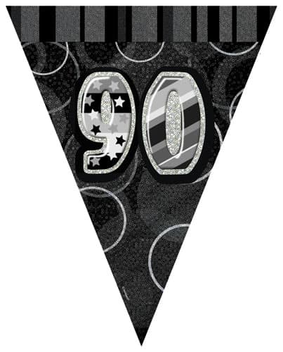 90th Happy Birthday Flag Bunting
