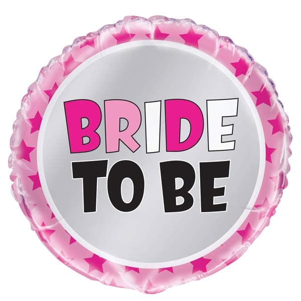 (image for) 18" Pink Bride To Be Foil Balloons