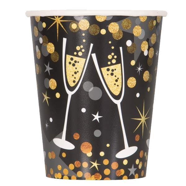 (image for) Glittering New Year Paper Cups 8pk