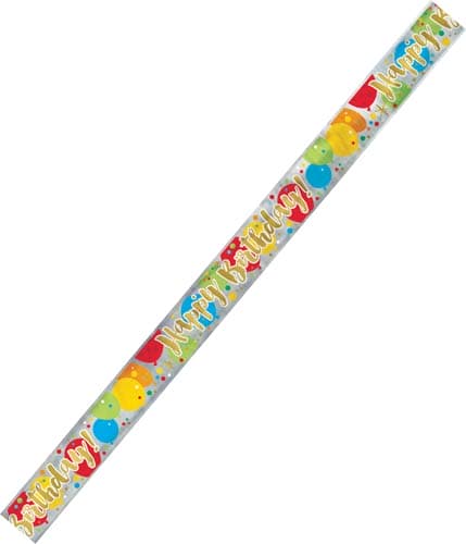 Glitzy Gold Birthday Foil Banner