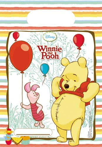 Winnie Sweet Party Loot Bags x6