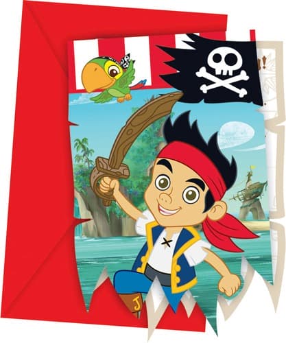 Jake Yo Ho Invites And Envelopes x6