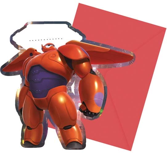 Big Hero 6 Invitations x6
