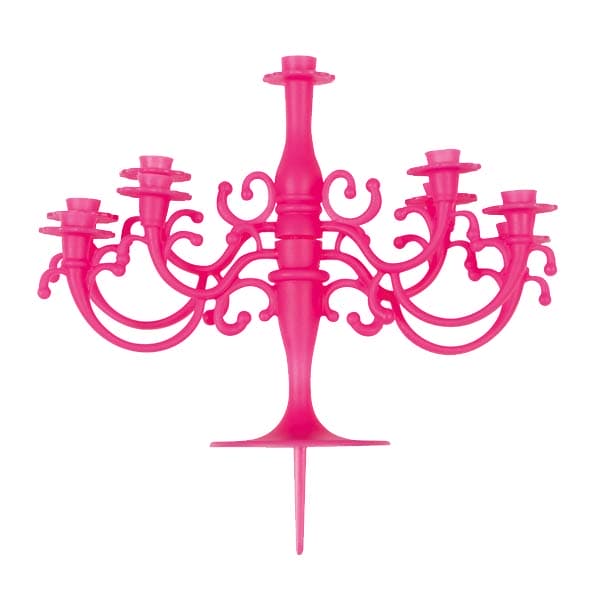 Hot Pink Chandelier Cake Topper