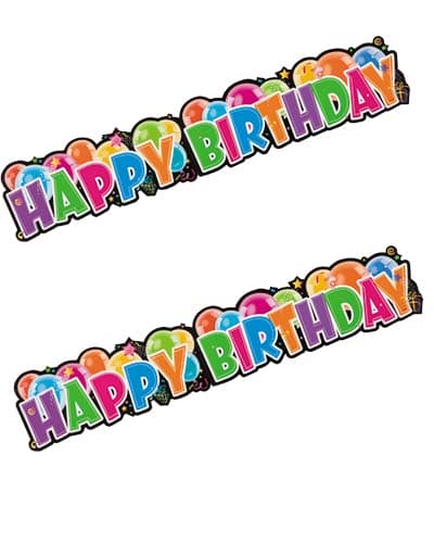 Happy Birthday Giant Jointed Banner