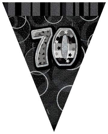 70th Happy Birthday Flag Bunting