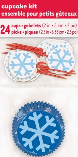 Snowflakes Cupcake Kit