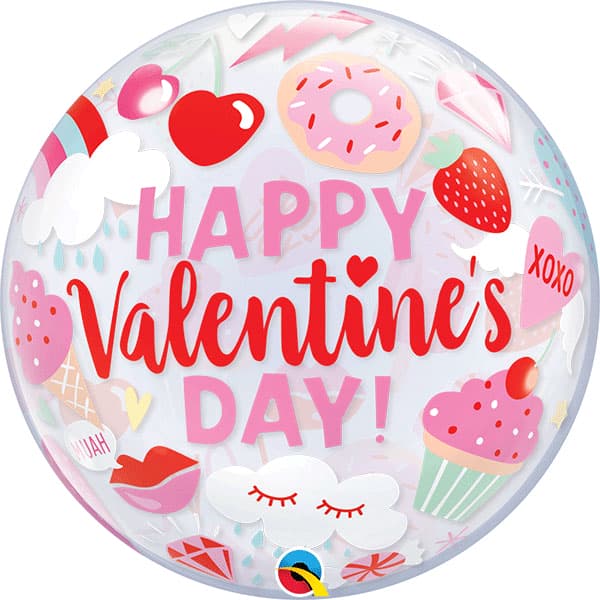 (image for) 22" Everything Valentines Single Bubble Balloons