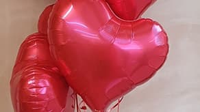 (image for) Valentines Jelly Hearts Foil Balloons