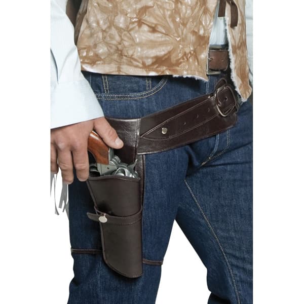 Authentic Western Wandering Gunman Belt And Holster