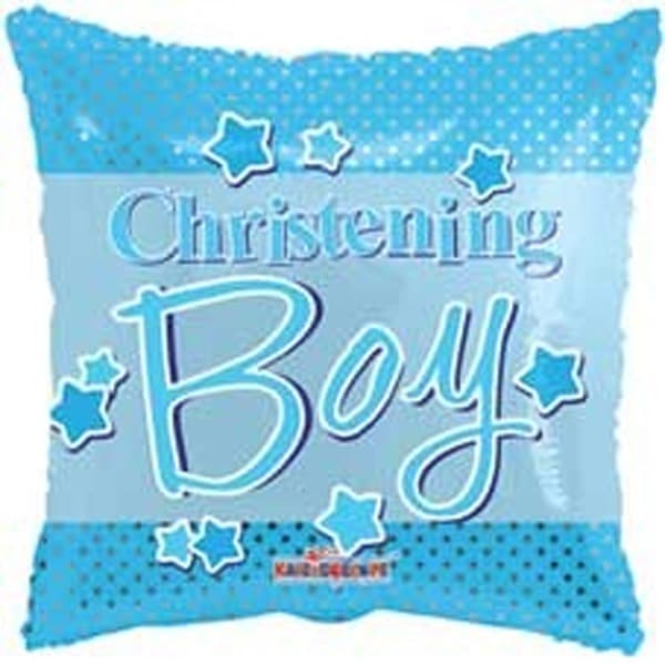 (image for) 18" Blue Christening Boy Foil Balloons